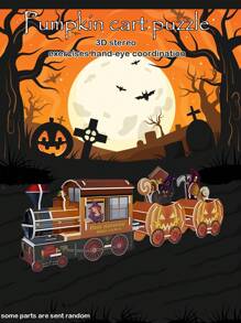 3D Puzzle Toy, Aerospace Shuttle Rocket Spacecraft Assemble DIY Puzzle Model, Miniature City Street Scene, Children Small Particle Building Blocks Toy