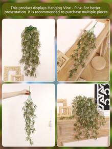 1pc Artificial Chili Pepper Hanging Vine - Decor For Home, Room, Wreath, Garden, Wedding, Inside And Outside, Farmhouse Style Fake Hanging Vine