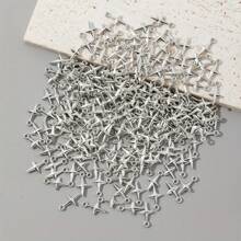 100 piezas de cuentas de estrella plateadas | Con agujeros, adecuadas para la realización creativa de joyería DIY, manualidades y diseño de pulseras - Ideales para accesorios hechos a mano y componentes de joyería de moda