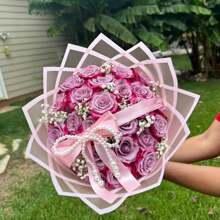 1/5/10 件珍珠蝴蝶结蛋糕装饰纸杯蛋糕装饰蝴蝶结装饰，鲜花包装装饰婚礼主题派对生日蛋糕装饰 - 彩色 - 查看 3