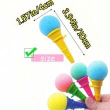 2/5/10/20pcs Ice Cream Ball, Practical Prank Prop, Soft Sponge Ball, Fun Gift, Birthday Gift, Party Supplies, Gift Filler - Multicolor - View 3