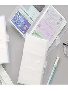 120/240-Pocket Transparent Photo Album - Large Capacity Movie Ticket, Star Card And Postcard Storage.Men's And Women's Multi-Card Business Card Holder Business Card Book Business Star Large-Capacity Card Bag Business Card Storage Book