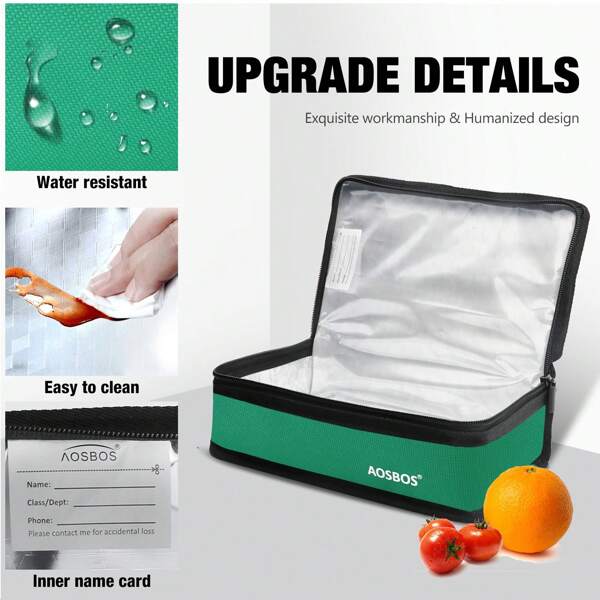 1pc Mini Insulated Waterproof Lunch Bag Small Capacity Portable Thermal Tote With Polyester Design Cooler Picnic Handbag Bento Bag Bento Box Lunchbox Teacher Storage Bag Classroom Bag Classroom Storage Bag For Men & Women For Lunch Picnic Work School Supplies Stuff Accessories Back To School School Stuff Bag For School Lunch Bag For Women Cooler Bag Picnic Accessories