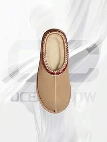 Tasman SlipperSand Dark Cherry (Women's)- Women's Cozy Indoor-Outdoor & Snow Day Wear Shoes With Cloud-Level Comfort, Low-Profile Casual Design For Autumn Winter,Back To School Event -Mother's Day Gifts-Father's Day Gift - Snow Boots-5955 SNDD - Sand/Dark Cherry - 查看 4
