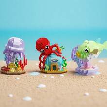 9 Sets Of 3000+PCS Undersea World Animal Toys, ABS Material, Decompression Building Blocks, Holiday Gifts, Desktop Decor - Multicolor - View 3