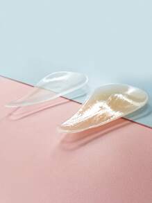 Plus Size Teardrop Shaped Lightweight Private Part Cover, Invisible Silicone Anti-Flashing Sticker, Summer Transparent Anti-Crotch Lifting