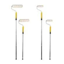 9" Paint Roller Set Tray Rollers Soft Sleeves Brush Kit Decorating Painting New - Yellow + White - View 3