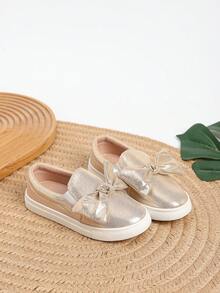 1 Par de Zapatos casuales de niña decorados con moño - Ver 4