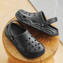 Chaussures de glissement respirantes et aérées unisexes, sandales plates légères pour une utilisation intérieure/extérieure