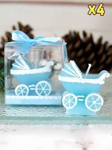1 pièce Bougie de fête pour enfants, cadeau de faveur pour la baby shower - Bougie sans fumée Bébé endormi, bougie d'anniversaire mignonne pour enfants, décoration de fête, cadeaux de remise des diplômes, mariage