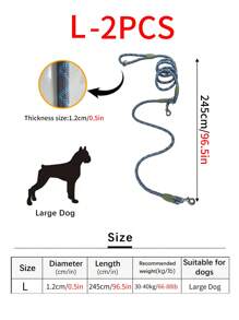 1pc Nylon Reflective No-Hands Shoulder/Crossbody Pet Leash, Suitable For Small/Medium/Large Dogs