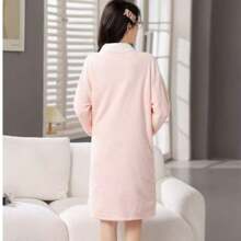 Four Seasons Uniwersalny ręcznik kąpielowy, szlafrok, spódnica kąpielowa z długim rękawem dla dorosłych, chłonny, ładny, szybkoschnący szlafrok domowy dla par, długi szlafrok