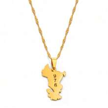 1pc 2.5cm Mayotte Pendant Necklaces For Women Girls Mamoudzou Mahore Jewelry