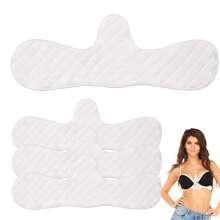 3PCS/5PCS Upgrade Cotton Bra Liners, Under Breast Sweat Absorber Pads, 10X Odor Control Moisture-Wicking Absorbent Skinfold Separators Inserts Protectors For Underarms Underboob Postpartum