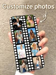 1 Peça Capa de Celular Macia Personalizada com Design de Padrão de Filme Personalizado, Compatível com Apple 15 14 13 12 11 Pro Max, XR, XS Max, 8, 7 Plus, 16, 16 Pro, Recorte Preciso para Câmera