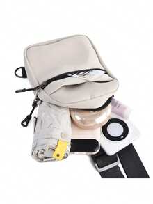 1pc New Women's Chest Bag, Women's Crossbody Bag, Made Of Soft Nylon Material, Thick And Durable, Solid Color, High Quality, Suitable For Daily Commuting, Sports, Campus, Shopping, Travel, Holiday Gifts - Multicolor - View 10