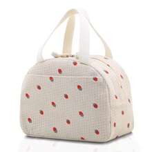GODWOODS Insulated Black Daisy Lunch Bag For Women Men, Lunch Containers Reusable High Capacity Lunch Tote Bags For For Work Picnic Back To School School Stuff Bag For School Cooler Bag Picnic Accessories School Accessories
