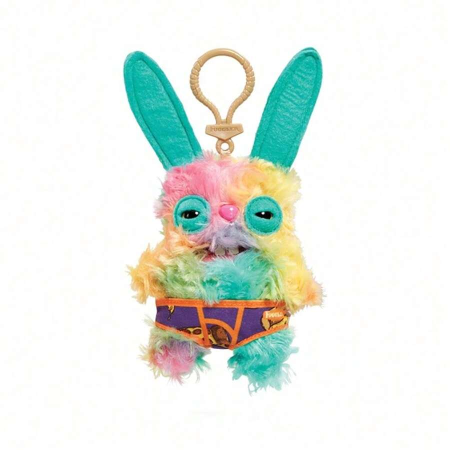 Spin Master Fuggler Funny Ugly Monster Key Rings Official Genuine 5 Inch Soft Plush Keychains Collectible Cute Toy Funny Bag Pendant Doll Holiday Birthday Gift For Kids And Collectors