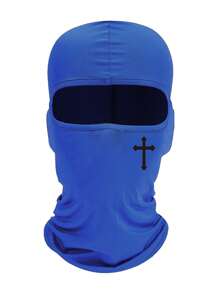 Cross Pattern Multifunctional Graffiti Punk Sun Protection Mask, Balaclava, Full Face Mask Suitable For Cycling, Skiing, Hiking, Fishing And Outdoor Sports, Windproof And Breathable, Best Christmas Gift