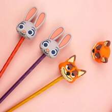 1pc, 12pcs Creative Cartoon Mickey & Rabbit Pencil Sharpeners, Minnie Shaped Student Pencil Sharpener, Learning Supplies & Gift Set School Supplies,Back To School