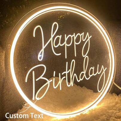 Letreiro de neon personalizado para decoração de tenda, letreiro de neon personalizado para decoração de casamento ao ar livre, letreiro de neon para gravar arte em banheiro, letreiro com luz LED USB, presentes de aniversário personalizados