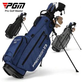 Bolsa de golf PGM QB074, bolsa soporte multiusos, versión ligera y portátil, adecuada para un juego completo de palos de golf