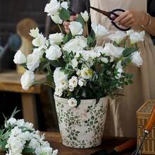 Duży rozmiar Vintage Nordic Style Hydroponic Planter Pot, Kreatywny rustykalny wystrój dla storczyków, Pothos, sukulentów