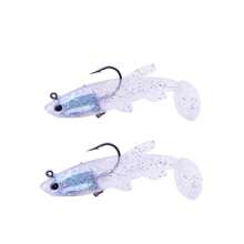 Soft Fishing Lures Shad Minnow Swimbaits, Pre-Rigged Jig Heads Paddle Tail Swim Baits For Bass, Trout, Walleye, Crappie, Sinking Jigs Bait For Saltwater Freshwater, Fishing Gifts For Men