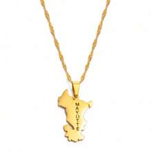 1pc 2.5cm Mayotte Pendant Necklaces For Women Girls Mamoudzou Mahore Jewelry