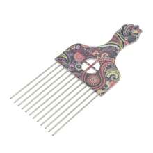 Metal Hair Pick, Hair Styling Pick Comb For Women Men, 6.69"X2.95" - 多色 1 - 查看 3