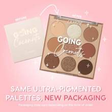 Paleta de sombras de ojos Colourpop Going Coconuts, paleta de sombras de ojos neutras de tonos frescos con acabados ultravelvetino y sedosos, maquillaje de ojos de alta pigmentación con fórmula de larga duración, 0.3 Oz