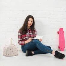 GODWOODS Insulated Black Daisy Lunch Bag For Women Men, Lunch Containers Reusable High Capacity Lunch Tote Bags For For Work Picnic Back To School School Stuff Bag For School Cooler Bag Picnic Accessories School Accessories