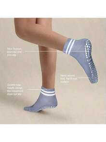 2/4/6/8 piezas Calcetines de yoga profesionales antideslizantes para mujer, nuevos calcetines de pilates adecuados para primavera/verano, 12/18 piezas - Multicolor - Ver 2