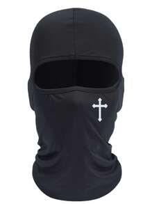 Cross Pattern Multifunctional Graffiti Punk Sun Protection Mask, Balaclava, Full Face Mask Suitable For Cycling, Skiing, Hiking, Fishing And Outdoor Sports, Windproof And Breathable, Best Christmas Gift