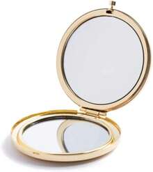 Gold Magnifying Compact Mirror Purse - 1x/2x Magnification Travel Makeup Mirror 2.76 Inch Double-Sided Folding Mirror,Cute Small Pocket Mirror,Travel Essentials - Rose Gold - View 11