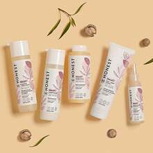 Acondicionador desenredante The Honest Company | Acondicionador sin enjuague + Spray reconstituyente | Sin lágrimas, sin crueldad animal, hipoalergénico | Refrescante cítrico de vainilla, 4 onzas fluidas - Nutritivo de almendras - Ver 7