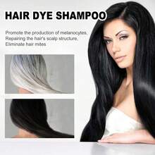 Nourishing Shampoo (Black) - Polygonum Multiflorum - Infused Formula Nourishes And Blackens Hair, Cleanses The Scalp, Repairs Damaged Strands, And Leaves Hair Silky - Smooth. - Black - View 4