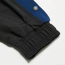 Puma Unisex Logo Vintage Stand Collar Color Block Jacket 62820301, Suitable For Spring & Autumn - Black - View 5