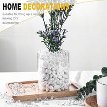DomeStar 550PCS Pink Vase Fillers, Acrylic Fake Crushed Ice Rocks Pink Gems Crystals Plastic Diamonds For Vase Fillers Centerpiece Fish Tank Table Scatter Photography Props Display Decoration - Clear - View 4