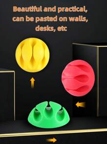 Multi-Slot Cable Organizer - Durable, Universal Cable Management Clips Suitable For Office Desk, Car, And Home (Color Options)