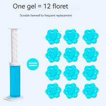 12 Small Flowers Toilet Gel Toilet Deodorant Odor Cleaning Toilet Lingbao Toilet Fragrance Descaling Cleaner