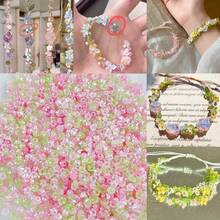 Approx. 100/200pcs Assorted Colored Lily Of The Valley Acrylic Beads, 6mm Flower Spacer Beads For DIY Jewelry Making, Bracelets, Necklaces, Earrings, Keychains, Phone Charms, Wedding Favors, Home Decor, Craft Supplies - Multicolor - View 11