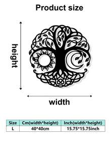 1 件金属星星和月亮剪影墙饰，适用于室内/室外家居装饰、乔迁礼物、客厅、厨房、浴室、卧室墙壁艺术 - 彩色 - 查看 15