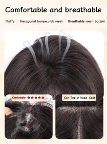 No Need To Wear A Hair Net Wig For Women, Fluffy Curly Hair On The Top Of The Head, Thin Hair Growth, White Hair Cover, Full Head Cover
