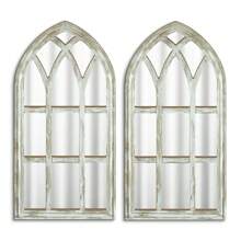 Putuo Decor 2pcs Farmhouse Style Wooden Painting Decoration With Acrylic Mirror, Wall Art Decor For Home Farmhouse Living Room Bedroom Office Studio Cafe Coffee Shop Restaurant, Gift