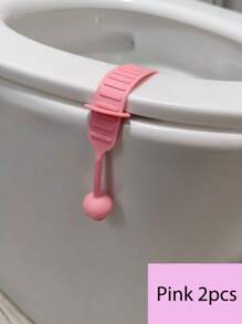 2 pezzi Manico per sollevare il coperchio del water a forma di fungo, sollevatore igienico per coperchio del bagno, strumento pratico per il water (adatto per tutti i water), senza batteria