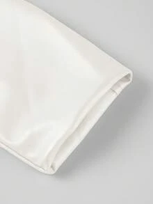 Risissida Women's Autumn/Winter Street Style Faux Leather Short Biker Jacket - Asymmetric Zipper, Adjustable Waist Belt, Fashionable Urban Commuter Look - White - View 7