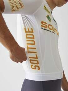 PNS CYCLING PNS CYCLING Men'S Summer Cycling Jersey - Breathable, Moisture-Wicking, Short Sleeve, Zip-Up, Lightweight, Windproof, Triathlon & Road Bike Top With Pockets, Yellow & White, Outdoor Sports Attire, Sports Top|Dynamic Graphic Top|Zippered Top