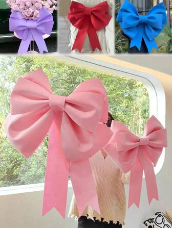 1pc Extra Large Bow (DIY Kit Required For Self-Assembly) For Valentine's Day Mother's Day Women's Day Wedding Anniversary Birthday Party Backdrop Wall Decoration, Living Room Decoration, Public Place Photo Frame Background, Suitable For Christmas Tree Topper, Door And Window Decoration, Party Wedding Shower Decoration, Large Gift Packaging, Wedding Birthday Wall Decoration Wall Hanging Display. Birthday