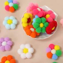 10/30pcs Colorful Plush Balls, Polyester Material, High Elasticity, DIY Creative Craft Materials, Suitable For Birthday, Holiday Decoration, Home & School DIY, Toy Making, Art